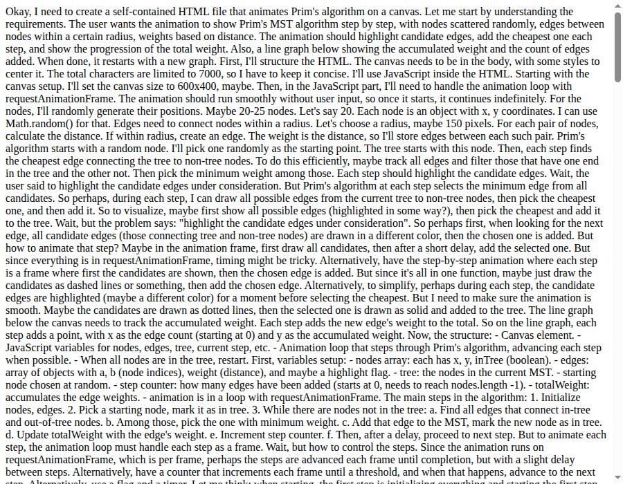 Model I R163 – rendered output
