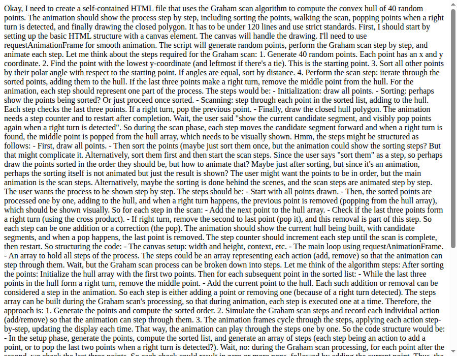 Model I R61 – rendered output